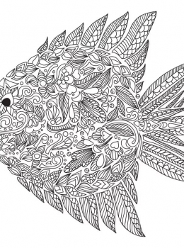 Public-Domain-Adult-Coloring-Page-Fish