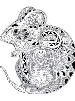 Public-Domain-Adult-Coloring-Page-Mouse