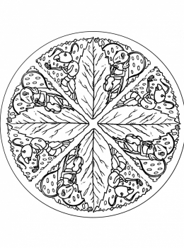 Public-Domain-mandala-to-color-animals-free-ants