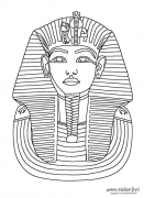 Public-Domain-Adult-Coloring-Page-King-Tut
