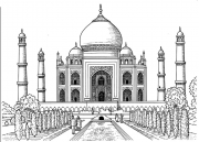Public-Domain-Adult-Coloring-Page-Taj-Mahal