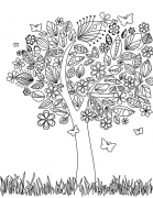 Public-Domain-Adult-Coloring-Page-Tree